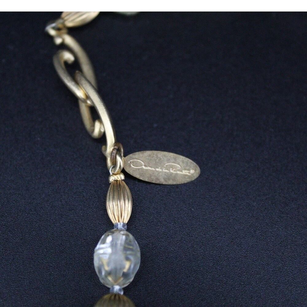 VTG Oscar De La Renta Signed 49” Long Double Strand Beaded Necklace Pastel - Picture 6 of 6